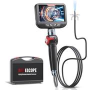 Ralcam Telecamera Endoscopica Endoscopio Industriale - 4,3 Pollici 1080P HD Schermo LCD Sonda Telecamera 8,5mm IP67 Impermeabile Boroscopio Snake a 180° a due vie, 10 LED 1.5M Cavo Semirigido