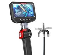Ralcam Telecamera Endoscopica Industriale con Schermo 4,3" HD 1080P, Endoscopio 8,5mm con 6 LED, IP67 Impermeabile, Telecamera di Ispezione per Tubi, Motore e Auto (Sonda Flessibile 1m)