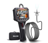 Ralcam Telecamera Endoscopica Rotante 210°, Schermo HD 3,5", Sonda 6,2mm Semi-Rigida Impermeabile per Ispezione di Motore, Veicoli e Tubi (Cavo 2m)