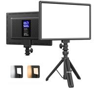 RALENO 19.5W Luce Video a LED,2500-6500K Luce per Fotocamera con Supporto | Lampada Video LED con Batteria da 4000 mAh*2, CRI 95, Luce da Studio per Fotografia, Chiamate Zoom, Registrazione Video