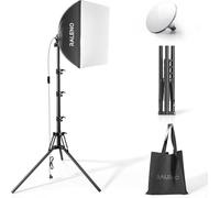 RALENO Kit di Illuminazione Fotografica Softbox 40*40 cm per Riprese Video