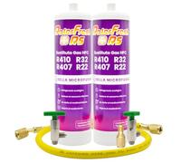 Ralerfresh RS R410, R32, R407 e R22 refrigerante per condizionatore tipo split sostituto del gas r32 per condizionatori, 2 bottiglie + tubo + adattatore