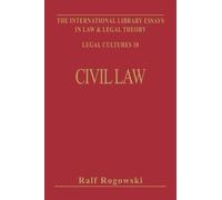Ralf Rogowski Civil Law and Legal Theory (Copertina rigida)