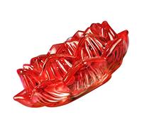 RALIRA 5 Stück Glas-Lotus-Kerzenhalter, Glas-Kerzenständer, Ständer, Kerzenhalter, Teelichthalter, Retro-Dekor, Hochzeitsdekoration, Terrarium-Dekorationen, Kerzenhalter-Dekorat