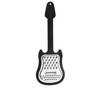 Rallador de queso de acero inoxidable - Rallador de queso manual con diseño de guitarra | Triturador de alimentos de mano y triturador de pulpa de fruta para limón, naranja y papa | Aparato de cocina
