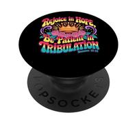Rallegrati nella speranza di essere paziente in romani tribolazione 12:12 PopSockets PopGrip Adesivo