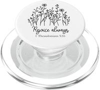 Rallegrati sempre gli uomini cristiani & le donne amano Dio & Gesù PopSockets PopGrip per MagSafe