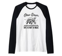 Rallentare la vita non è una tartaruga di razza Maglia con Maniche Raglan