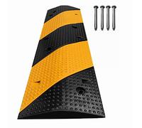 Rallentatore in gomma, dossi rallentatori for impieghi gravosi, rampe di traffico da 40", dossi stradali, 15000 libbre, paraurti resistente all'usura for ingresso parcheggio scuola, 100 x 30 x 4 cm, g