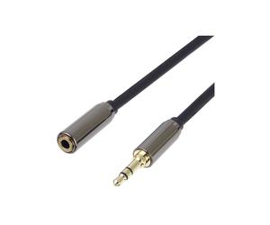 Rallonge audio - KRUP - kjqmf5 - Jack 3,5 mm maschio/femmina - 5 m - Placcato oro