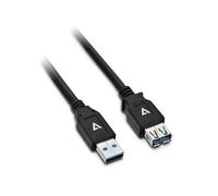 Rallungia USB 3.0 - V7 - 2M - Nero - Rame - 1 Presa