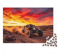 Rally Fuoristrada 1000 Pezzi Jigsaw Puzzles Riciclato Rally nel Deserto Puzzle per Anziani Accessori per il Tempo di Gioco in Famiglia Accessori per Giochi di Festa per Adulti And Age 10 Up 38x26...