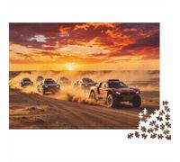 Rally Fuoristrada Puzzle per Bambini e Bambine 1000 Pezzi Riciclabile Rally nel Deserto Jigsaw Puzzle Divertente e Stimolante Gioco in Famiglia Ottima Idea Regalo per il Compleanno del Bambino 52...