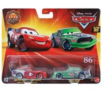 Rally Race Lightning McQueen + Chick Hicks Mattel Cars confezione da 2 auto p...