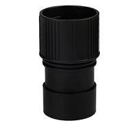 Ralondbey Adattatore per tubo flessibile per aspirapolvere industriale, convertitore da 40 mm a 48 mm, adattatore per porta tubo antipolvere, nero