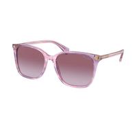 Ralph by Ralph Lauren RA 5293 Women's Sunglasses - Shiny Striped Purple Frame with Gradient Violet Lenses