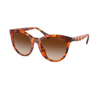 Ralph by Ralph Lauren RA 5294U 5885-13 B 53 Women's Round Sunglasses - Shiny Havana Frame, Brown Gradient Lenses