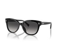 Ralph by Ralph Lauren RA 5305U Women's Sunglasses - Shiny Black Frame with Gradient Grey Lenses