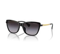 Ralph by Ralph Lauren RA5308U 5001/8G Women's Cat-Eye Sunglasses - Shiny Black Frame, Grey Gradient Lenses