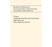 RALPH CARTER EL Resolutions and Decisions of the Communist Party of (Tascabile)
