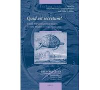 Ralph Dekoninck Quid est secretum? (Copertina rigida) Intersections