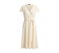 Ralph Lauren - Abito Midi a Portafoglio a Maniche Corte Stile Wrap - - Dresses - Donna - Beige - 2XL