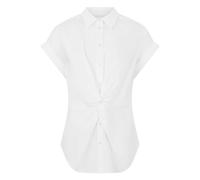 Ralph Lauren, ,Blouses & Shirts ,Donna ,Bianco ,S Camicia in Popeline a Maniche Corte