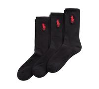 Set di 3 paia di calzini lunghi unisex Polo Ralph Lauren 449858064002 Nero 36-46