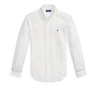 Ralph Lauren - Camicia in Lino con Logo Ricamato - - Shirts - Uomo - Bianco - L
