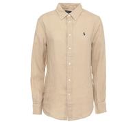 Ralph Lauren, ,Blouses & Shirts ,Donna ,Marrone ,XS Camicia in lino dal taglio classico