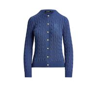 Ralph Lauren - Cardigan Girocollo a Maglia Grossa - - Knitwear - Donna - Blu - XL