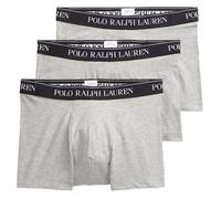 Polo Ralph Lauren – Confezione 3 paia boxer aderenti grigio mélange con fascia in vita con logo M
