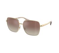 Ralph Lauren Donna RA4142 9116B8 Occhiali da sole Metallo Oro Marrone Squadrata Normale Sfumato