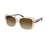 Ralph Lauren Donna RA5298U 6072T5 Occhiali da sole Acetato Marrone Marrone Squadrata Polarizzata Sfumato