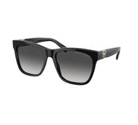 Ralph Lauren Donna Ralph Lauren RL8212 THE RICKY II 50018G Occhiali da sole Acetato Nero Grigio Squadrata Normale Sfumato