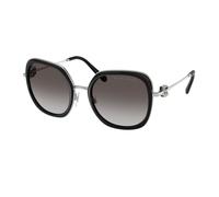 Ralph Lauren Donna RL7088 90018G Occhiali da sole Metallo Nero Grigio Squadrata Normale Sfumato