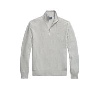 Ralph Lauren, ,Knitwear ,Uomo ,Grigio ,L Maglione collo alto con mezza zip a coste