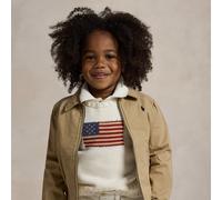 Ralph Lauren La giacca Bayport in popeline di cotone 5 ANNI Brown