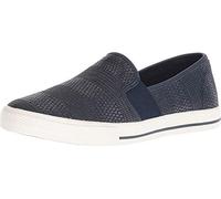 Ralph Lauren Lauren By Womens Jinny Slip-On Sneakers Fabric Low, Navy, Size 9.5