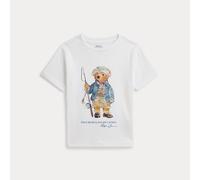 Ralph Lauren Maglietta Polo Bear in jersey di cotone 3 ANNI White