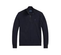 Ralph Lauren - Maglione a mezza zip a coste - Blu navy - - Knitwear - Uomo - Blu - L
