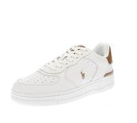 Ralph Lauren Master Court - Sneakers Basse In Pelle Bianco - Taglia 42 [9 US 27.