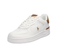 Ralph Lauren Master Court - Sneakers Basse In Pelle Bianco - Taglia 42 [9 US 27.