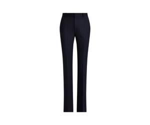 Ralph Lauren - Pantaloni a righe a vita alta - - Trousers - Donna - Blu - L