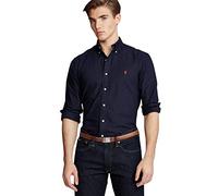 Polo Ralph Lauren Camicia Oxford tinta in capo Custom-Fit L Blu navy