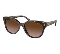 Ralph Lauren Donna Ralph Lauren RA5305U 500313 Occhiali da sole Acetato Nero Marrone Cat Eye Normale Sfumato