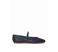 Ralph Lauren, ,Shoes ,Donna ,Blu ,37 EU Jayna Nappa Leather Flat