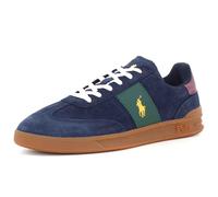 RALPH LAUREN Sneaker Polo Aera Blu, Verde e Bordeaux in Suede e Pelle - HRT AERA PP Navy Wine Forest - Taglia 8