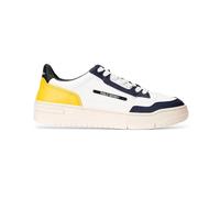 RALPH LAUREN Sneaker Uomo 809931902 P-EP pelle con parti in contrasto 004 white/