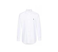 Camicia slim fit in popeline elasticizzato Bianco M Tinta unita